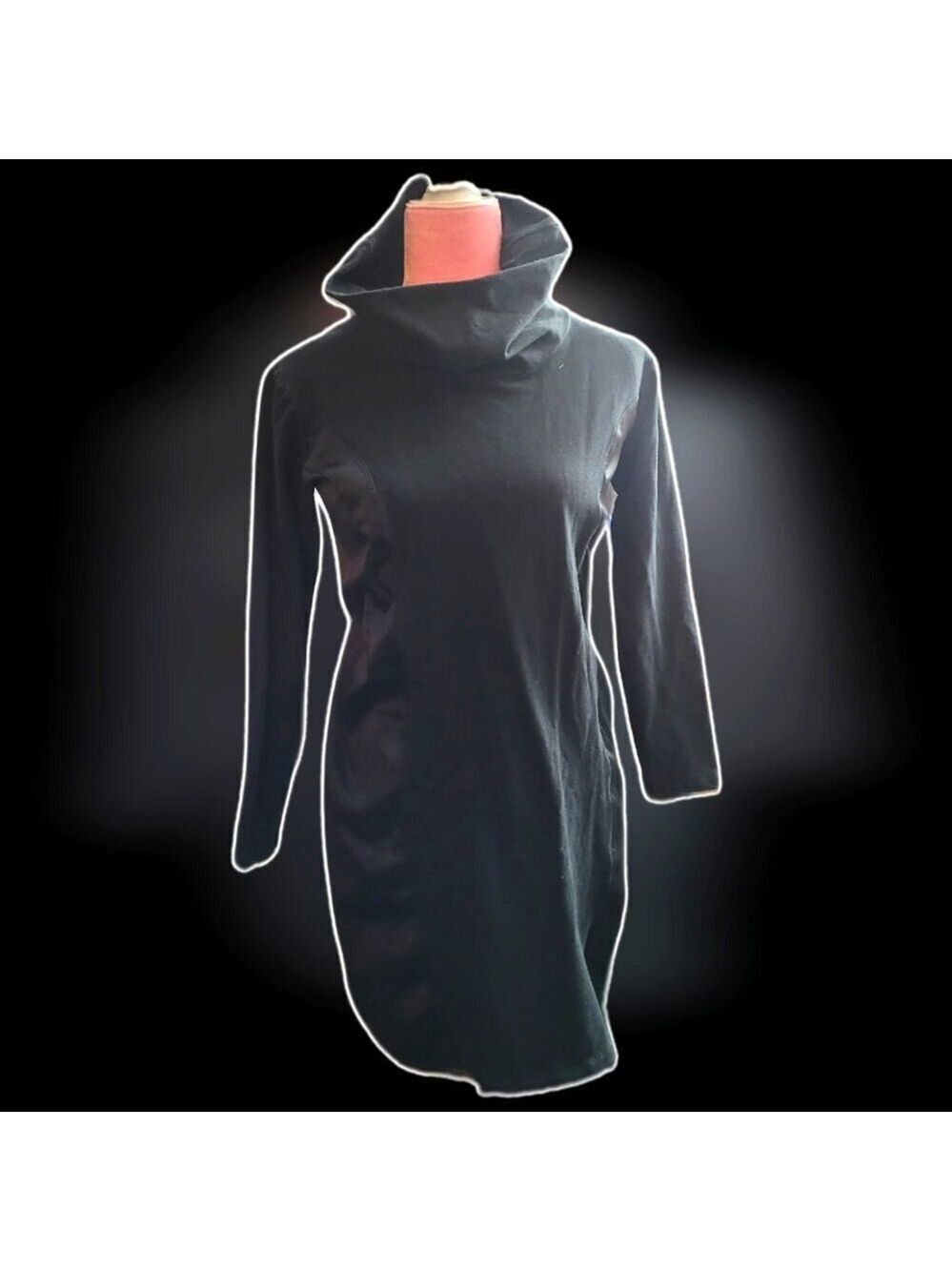 Peach Brand Cowl Neck Black Dress